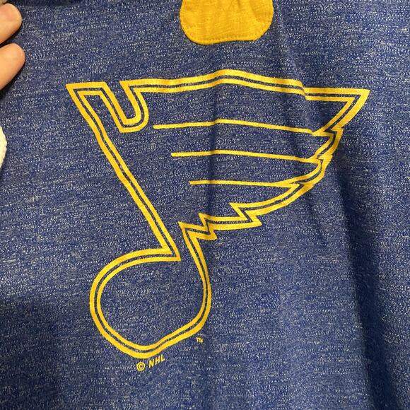 Womens XL 16/18 Short Sleeve Blues Lace Up Yellow NHL Hockey V Neck - Picture 3 of 8